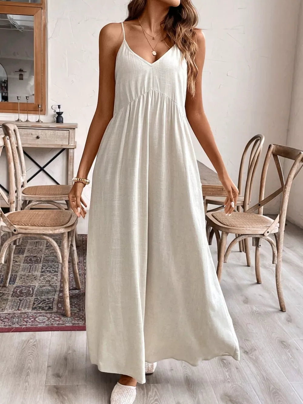 Casual Spaghetti-Strap Maxi Dress – view 3