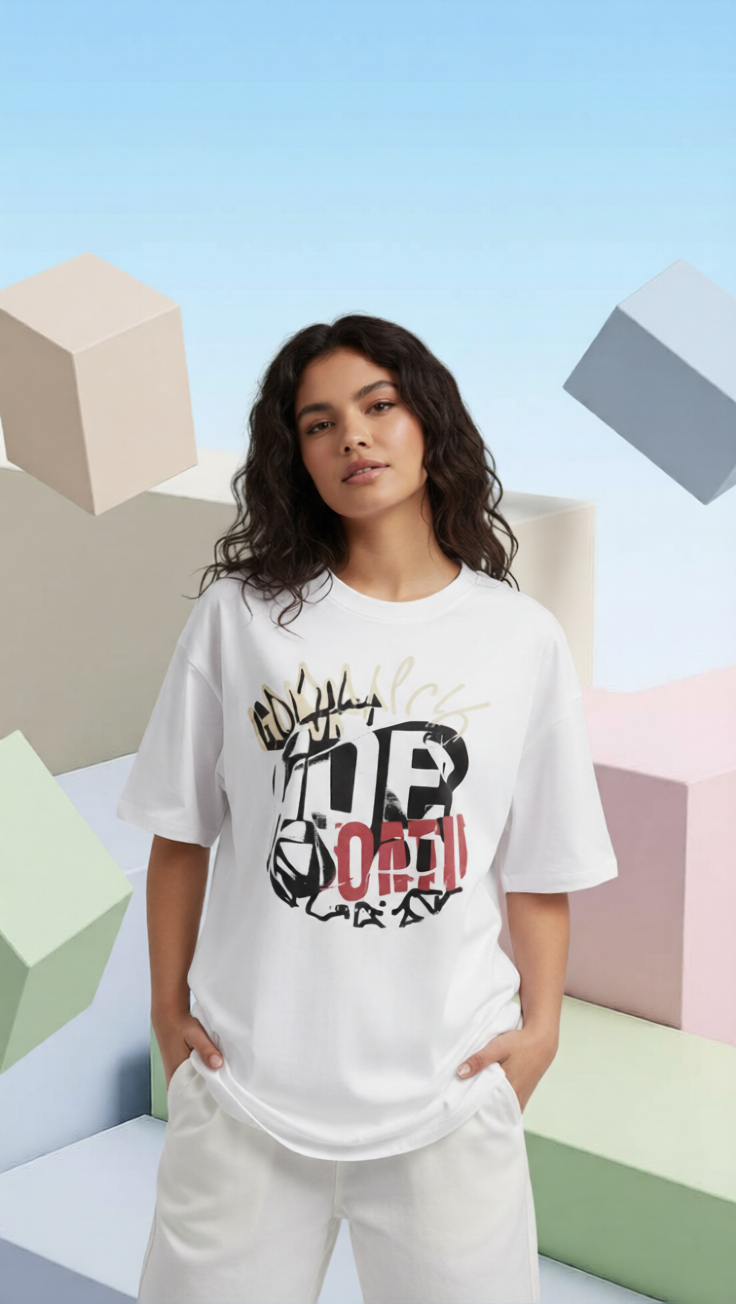 Art Of Filova White graphic T-shirt social image