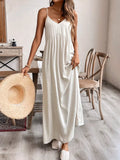 Casual Spaghetti-Strap Maxi Dress