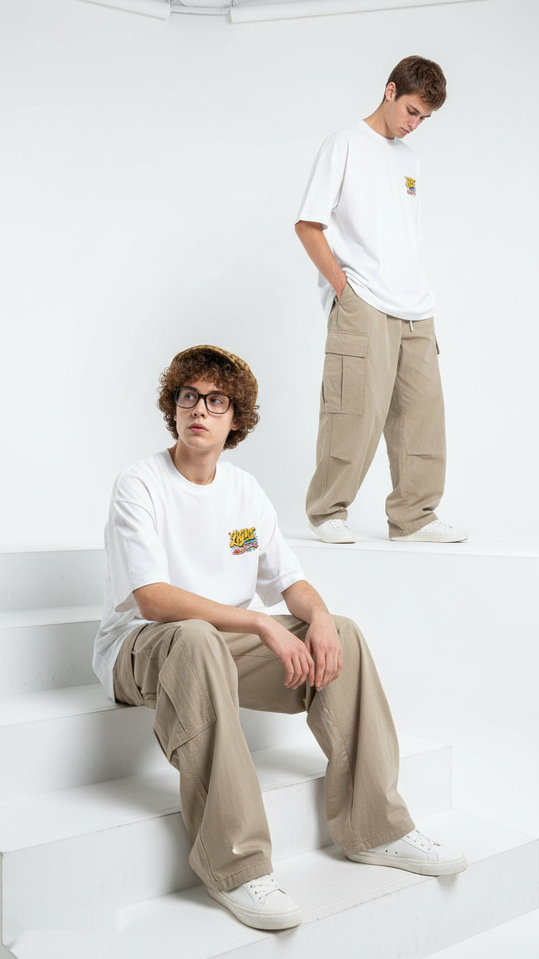 Walk In the Light White graphic T-shirt social image