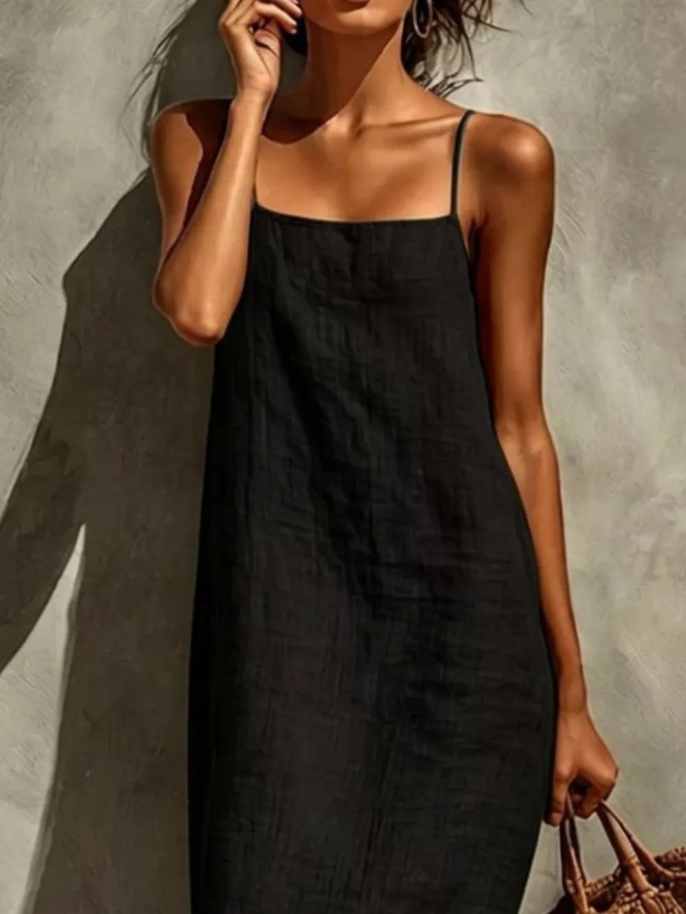 Relaxed Sleeveless Casual Maxi Dress – view 11