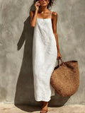 Relaxed Sleeveless Casual Maxi Dress