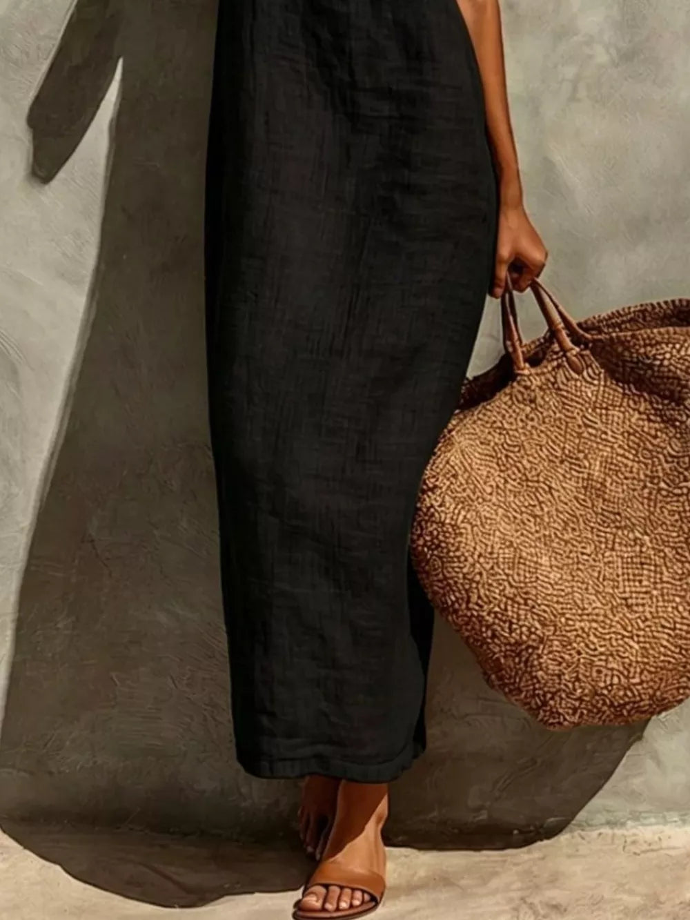 Relaxed Sleeveless Casual Maxi Dress – view 12