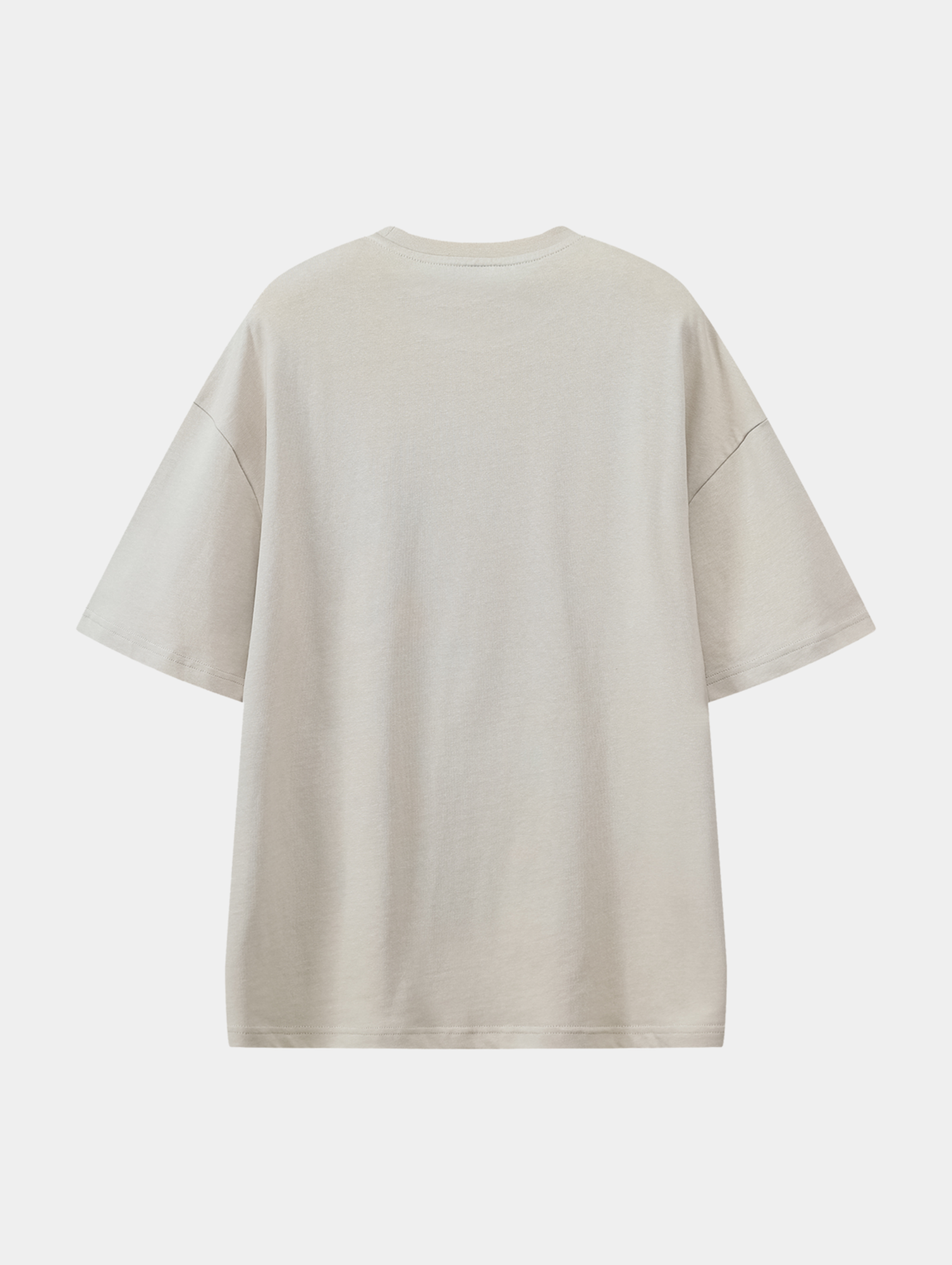 Built To Rise Apricot graphic T-shirt, back view