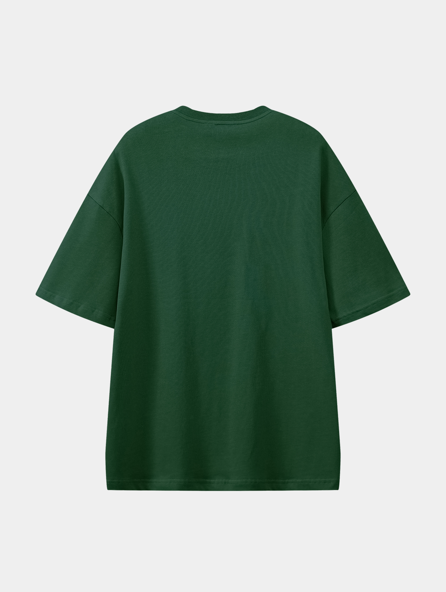 Coastal Daydream Dark Green graphic T-shirt, back view