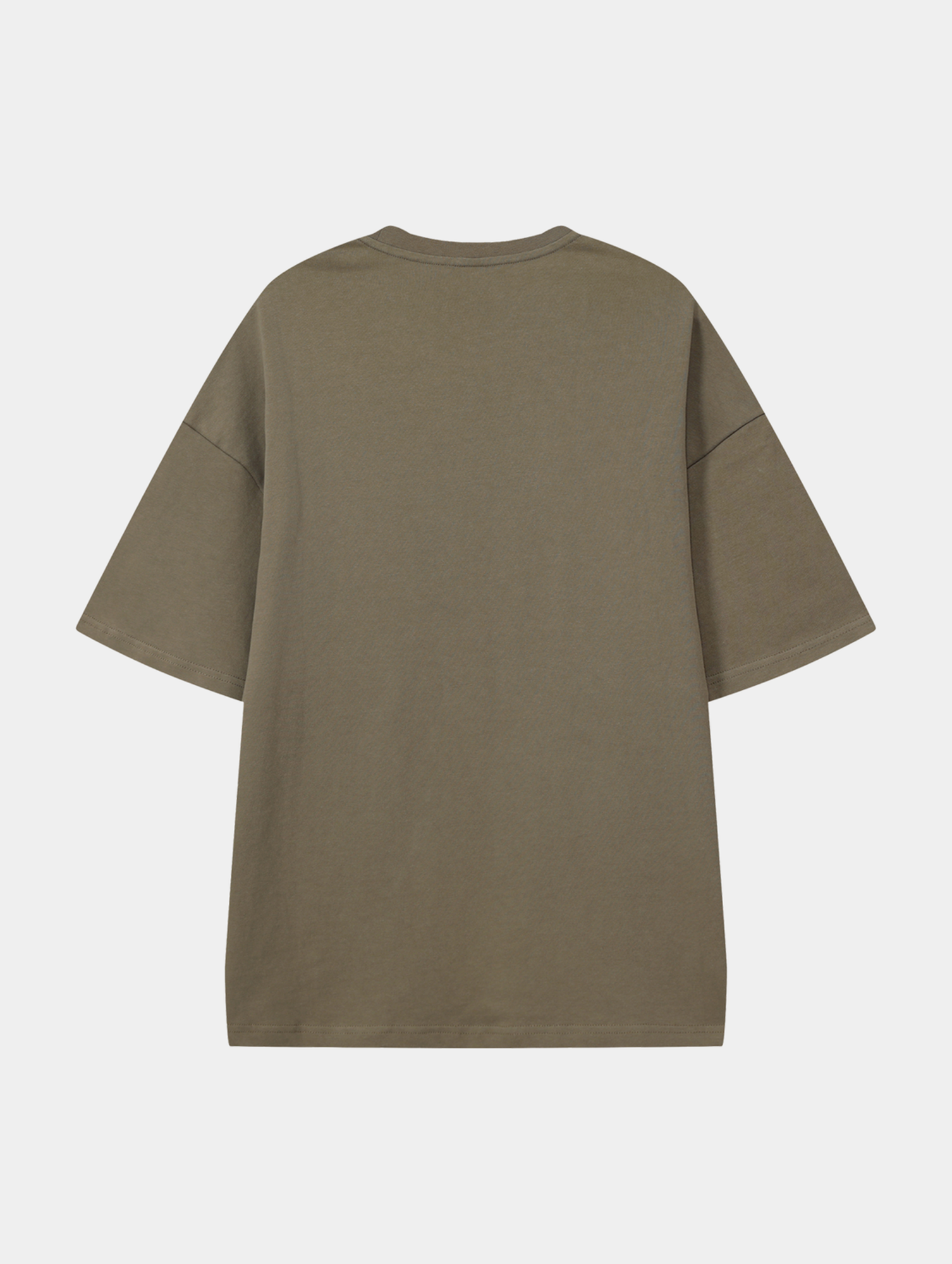 Art Of Filova Moss Green graphic T-shirt, back view