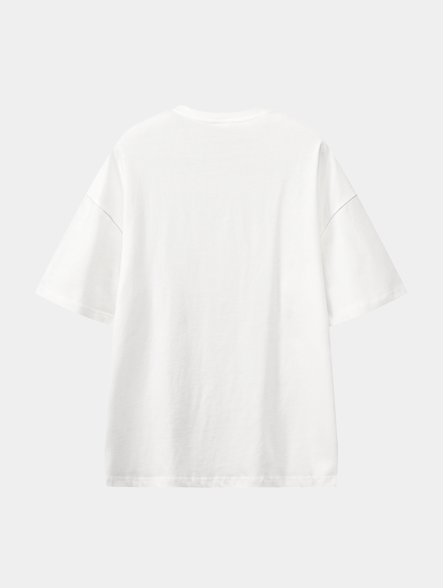 1999 Arcade White graphic T-shirt, back view