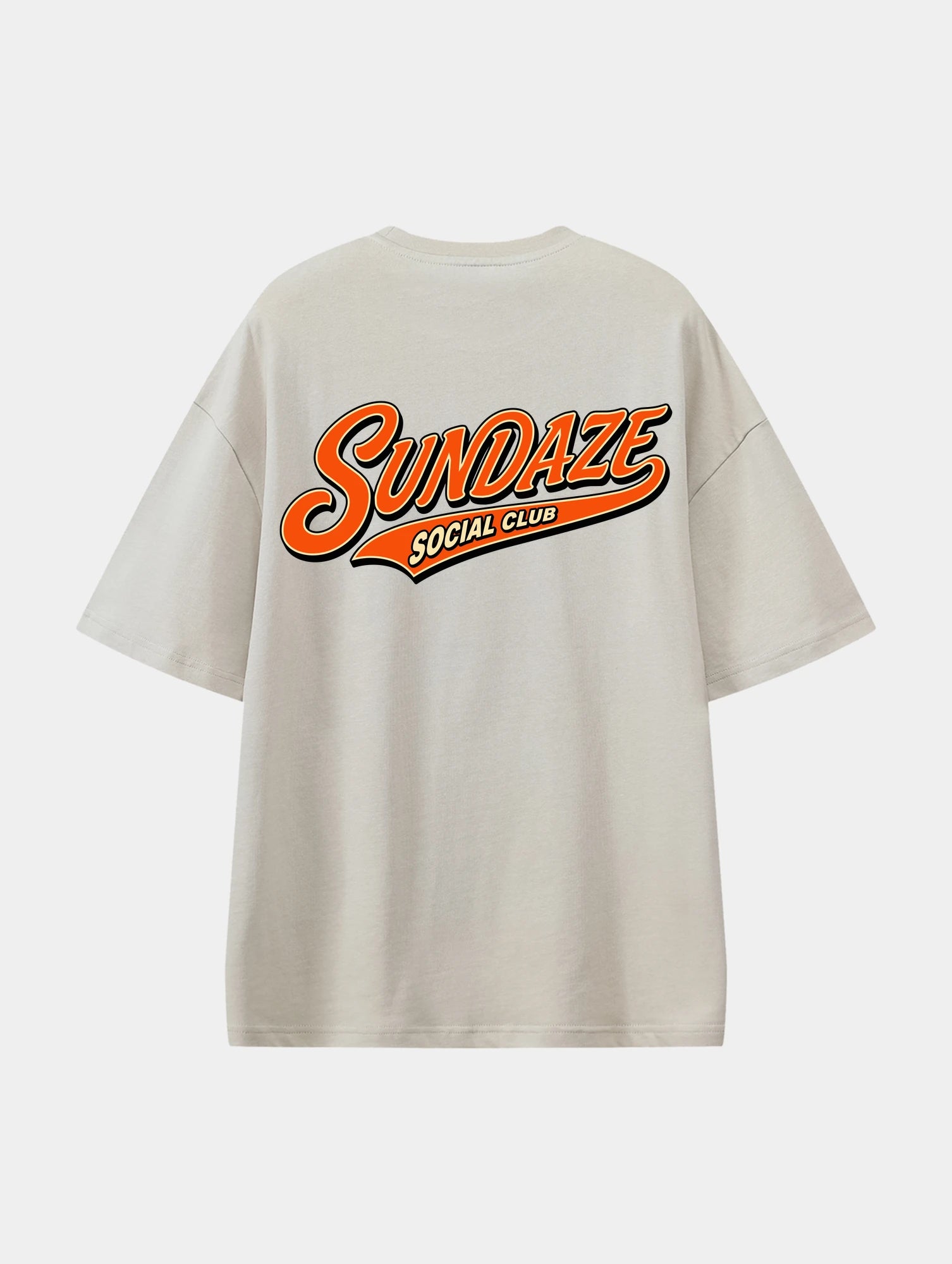 Sundaze Social Club Apricot graphic T-shirt, back view