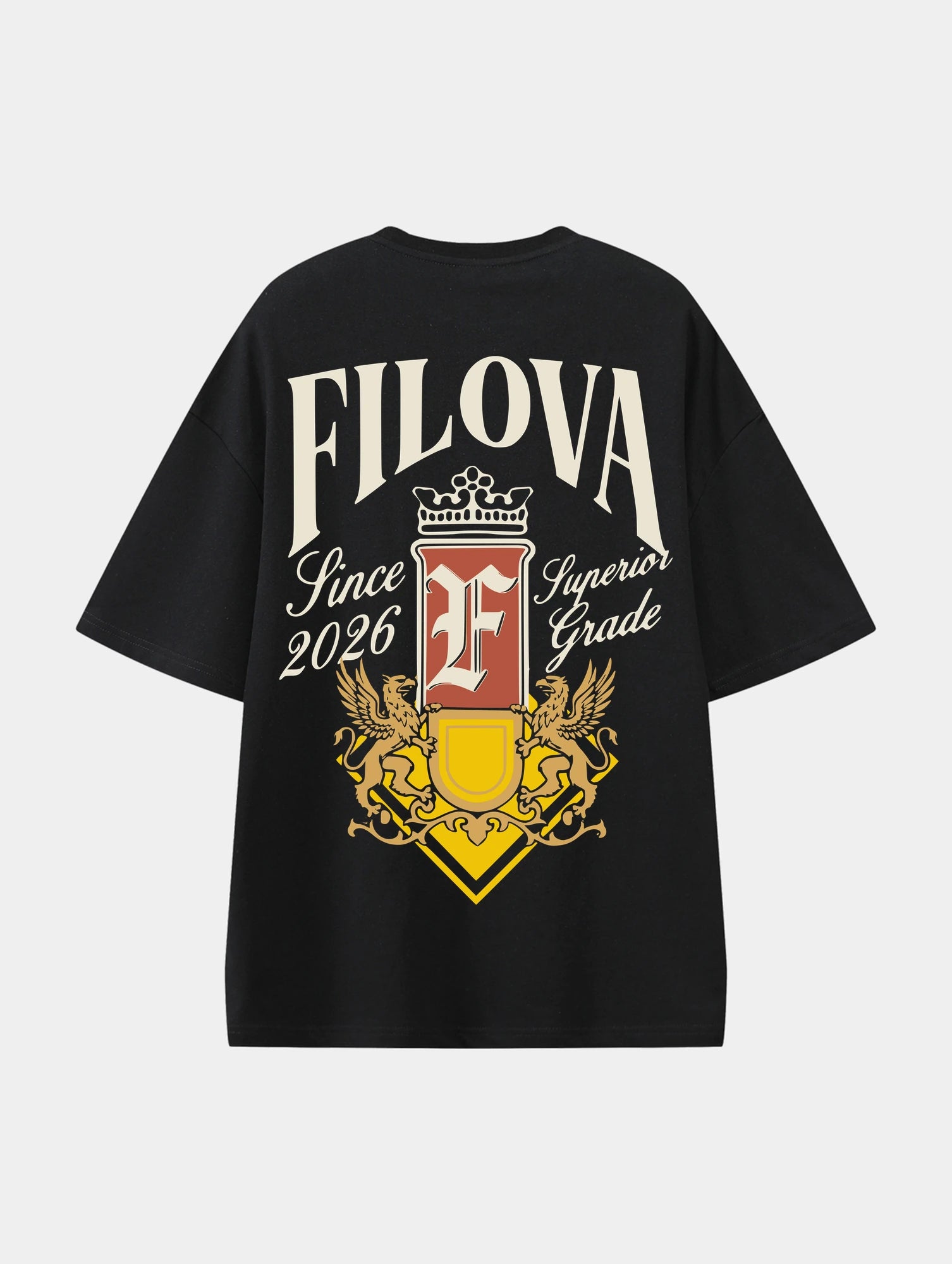 Filova Since 2026 Black graphic T-shirt, back view