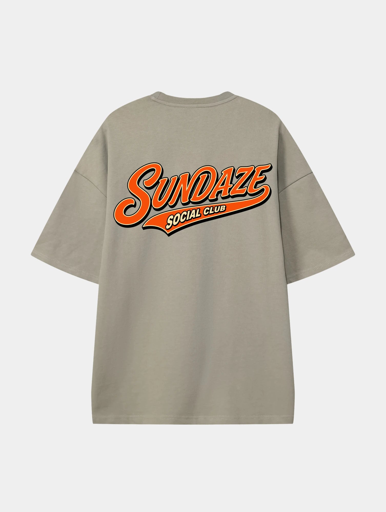 Sundaze Social Club Dark Apricot graphic T-shirt, back view