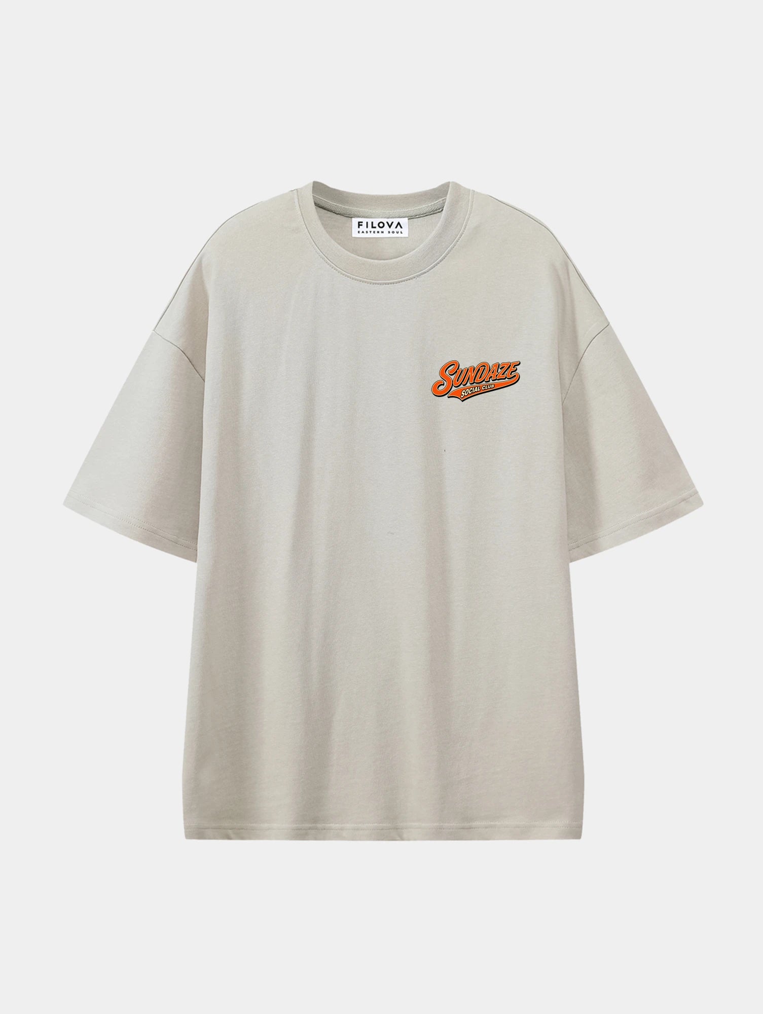 Sundaze Social Club Apricot graphic T-shirt, front view