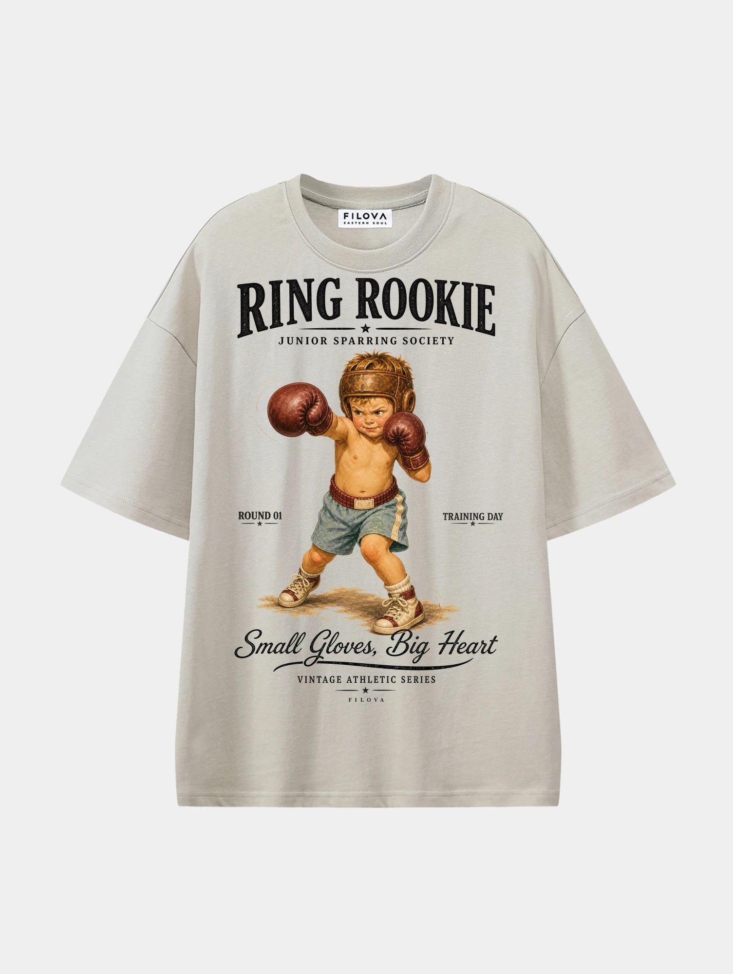 Ring Rookie Apricot graphic T-shirt, front view