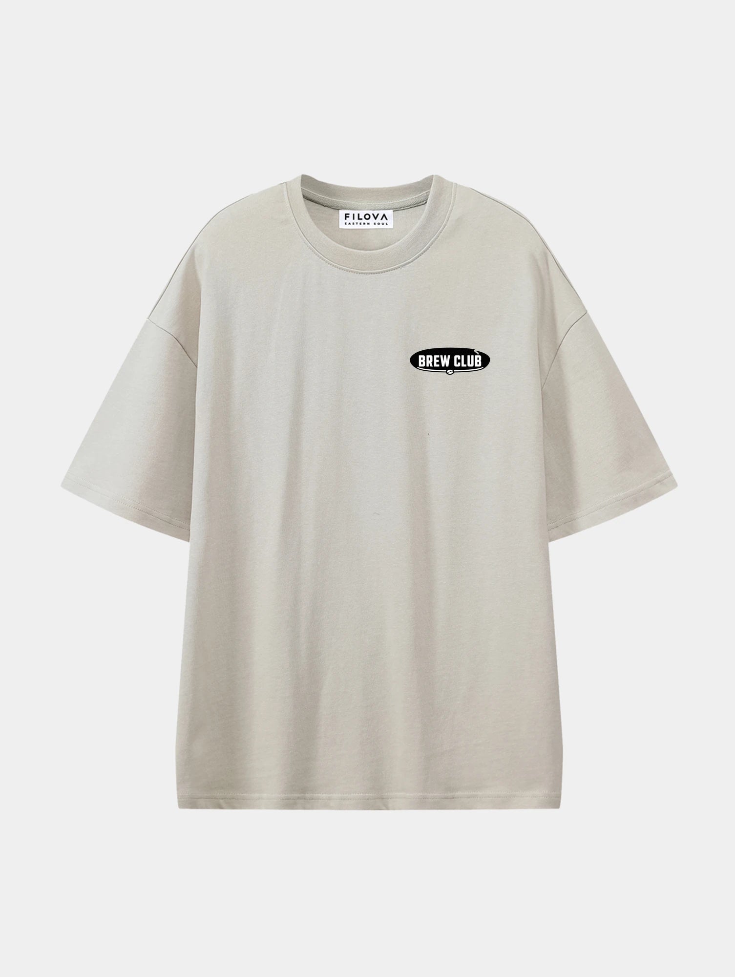Night Shift Brew Club Apricot graphic T-shirt, front view