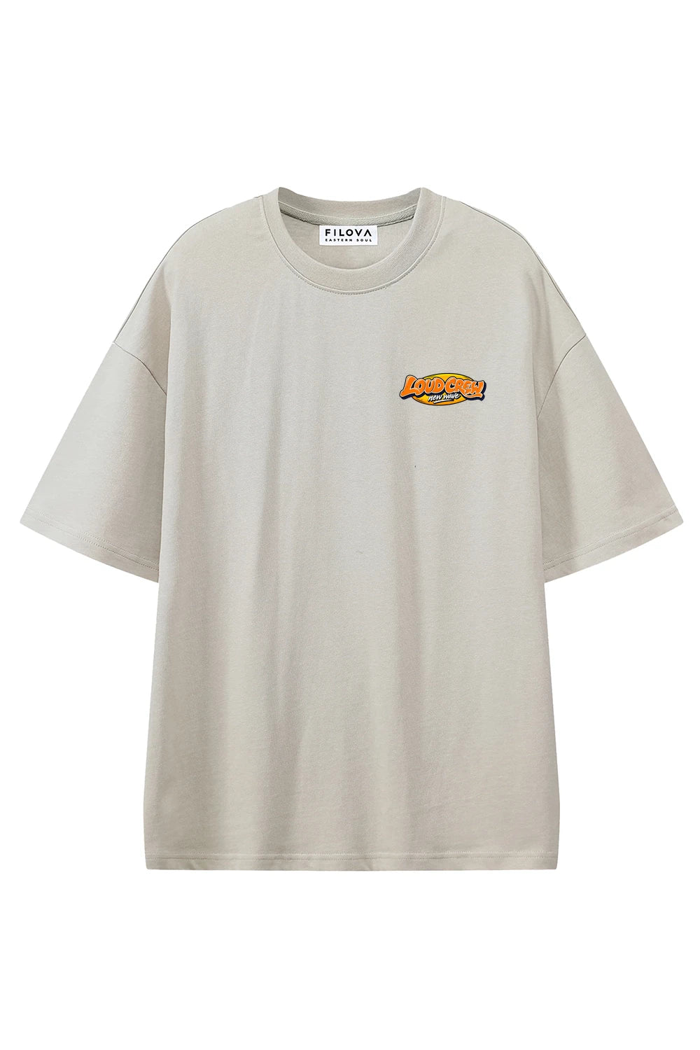 Loud Crew Apricot graphic T-shirt, front view