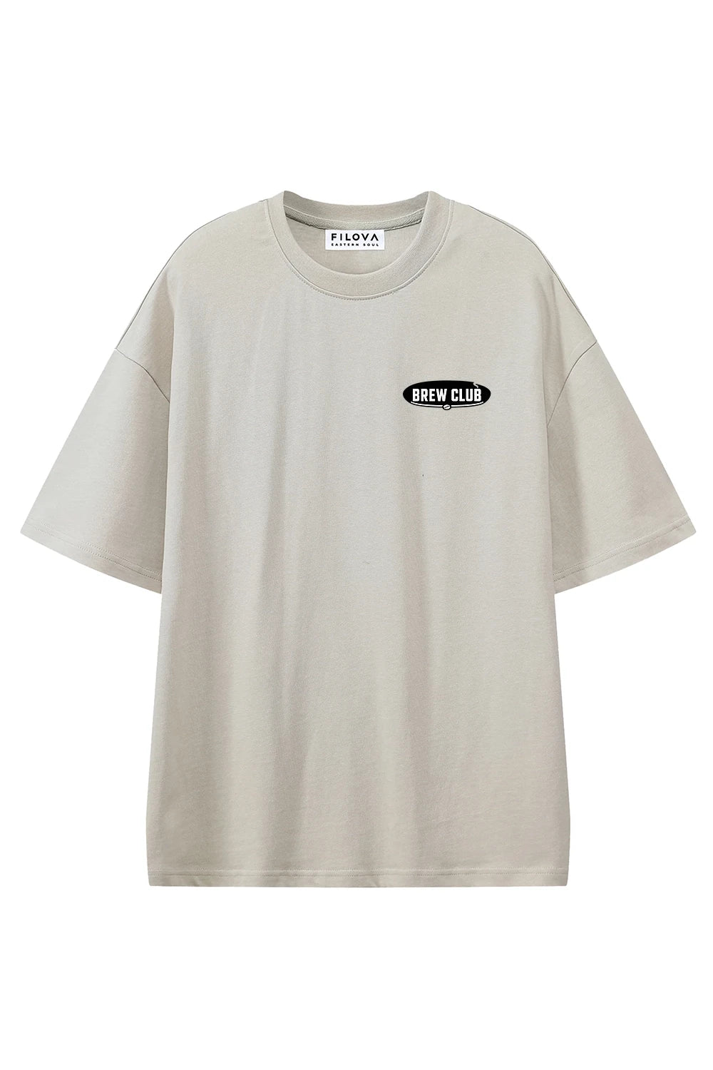 Night Shift Brew Club Apricot graphic T-shirt, front view