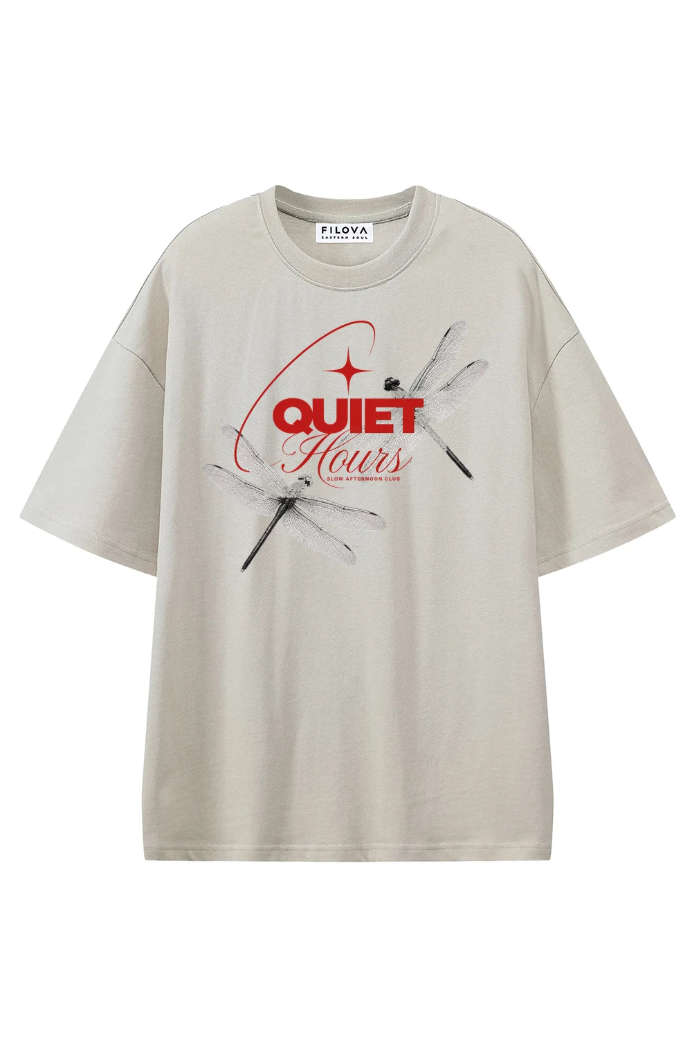 Gentle Hours Apricot graphic T-shirt, front view