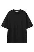 Open Late Book Market Black graphic T-shirt, front view