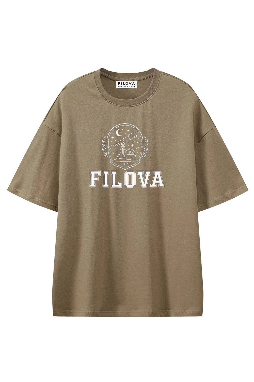 Filova Observatory Club Coffee graphic T-shirt, front view