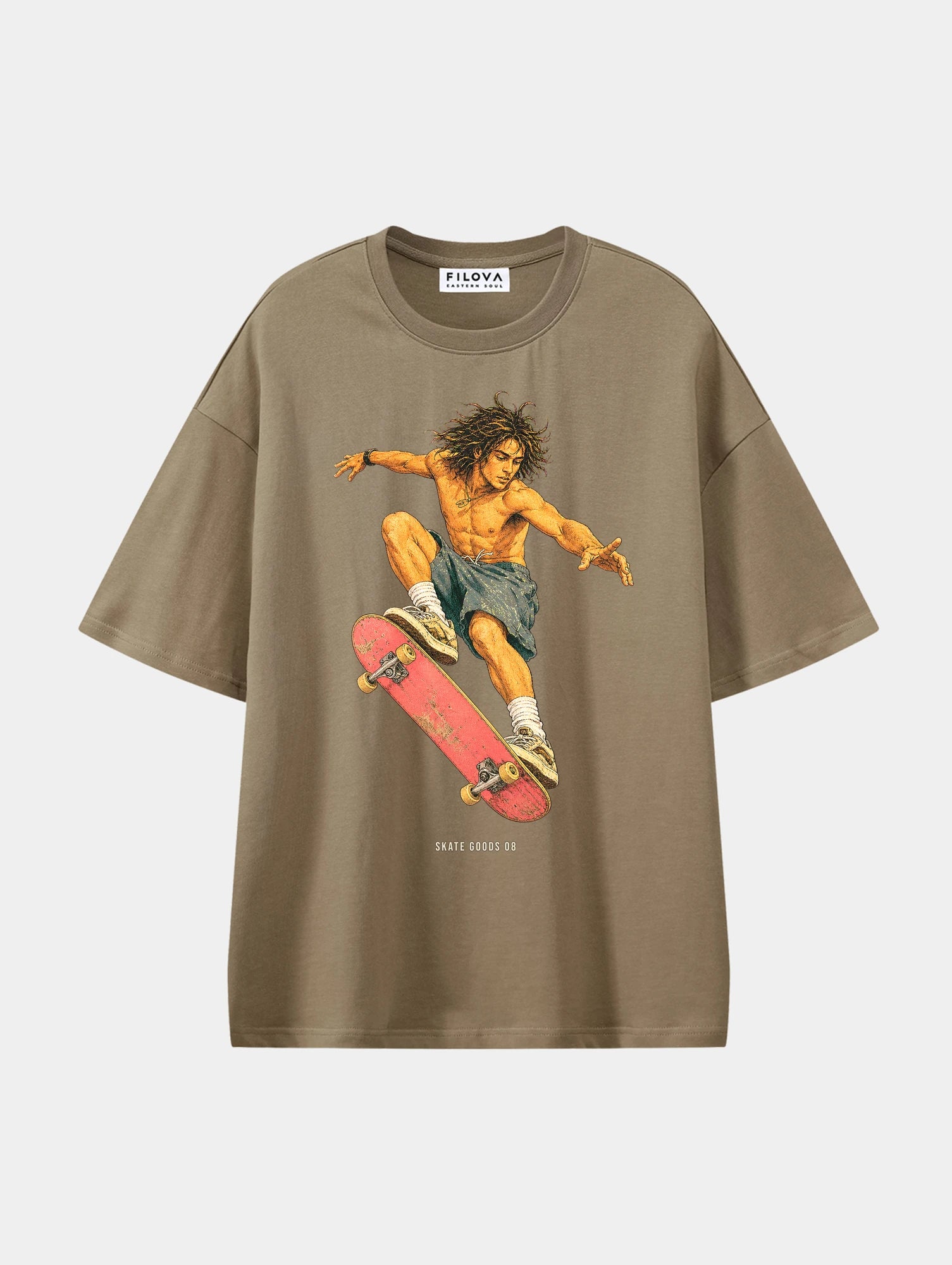 Skate Goods Coffee graphic T-shirt, front view