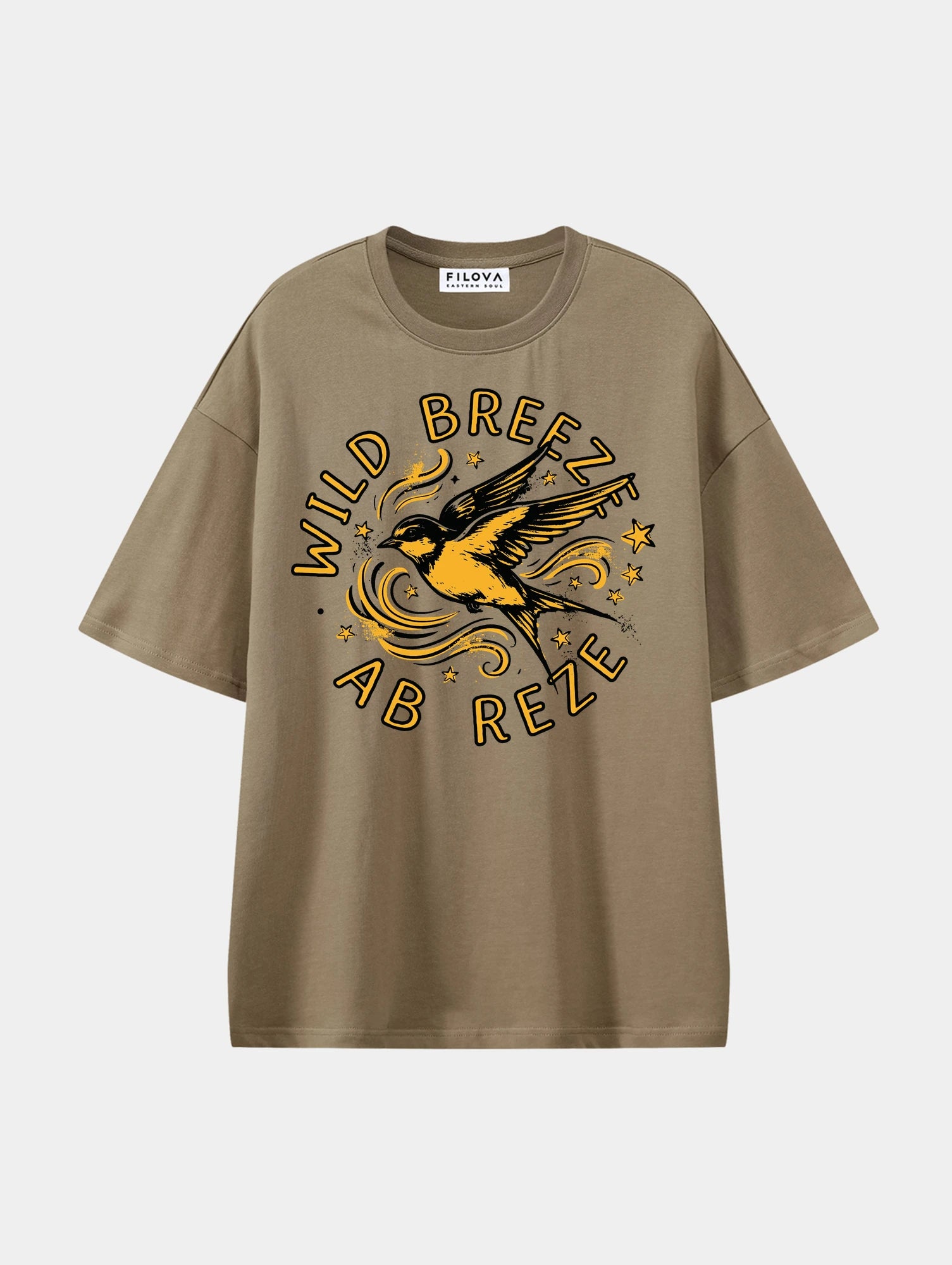 A Gritty Street Coffee graphic T-shirt, front view