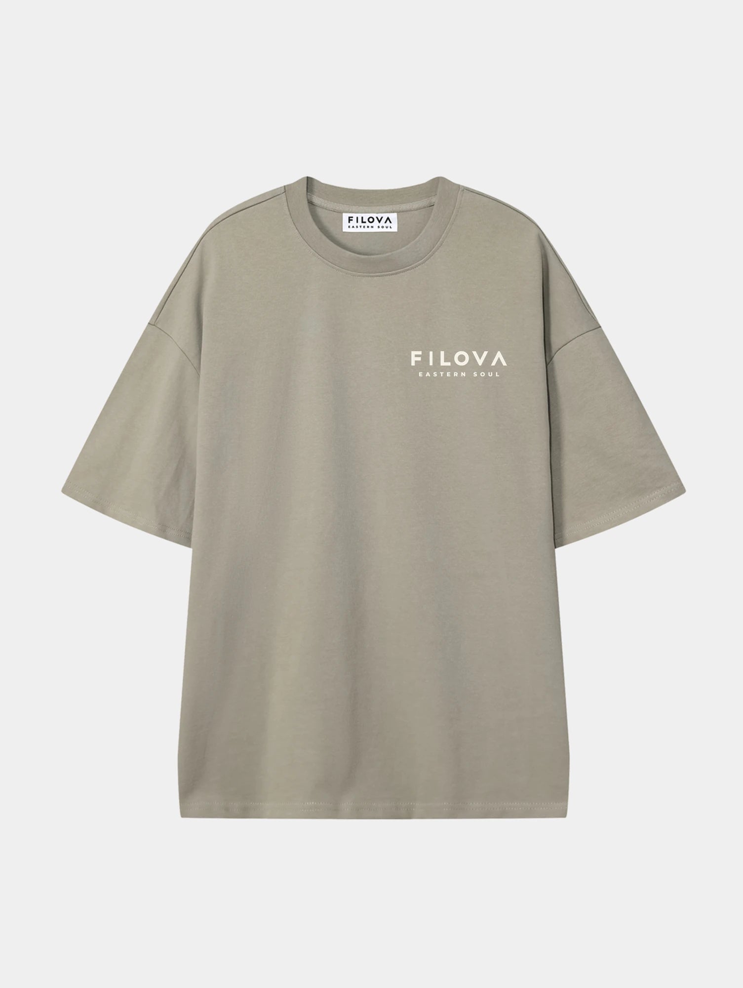 Filova Core Small Chest Dark Apricot graphic T-shirt, front view