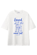 Found By Grace Lamb White graphic T-shirt, front view