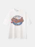 Rival Grand Touring White graphic T-shirt, front view