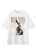 Wild Notes White graphic T-shirt, front view