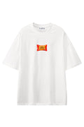 Pocket Courage White graphic T-shirt, front view