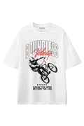 Boundless Velocity White graphic T-shirt, front view