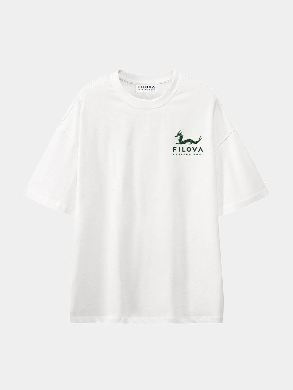 Filova Eastern Soul Basic White graphic T-shirt, front view