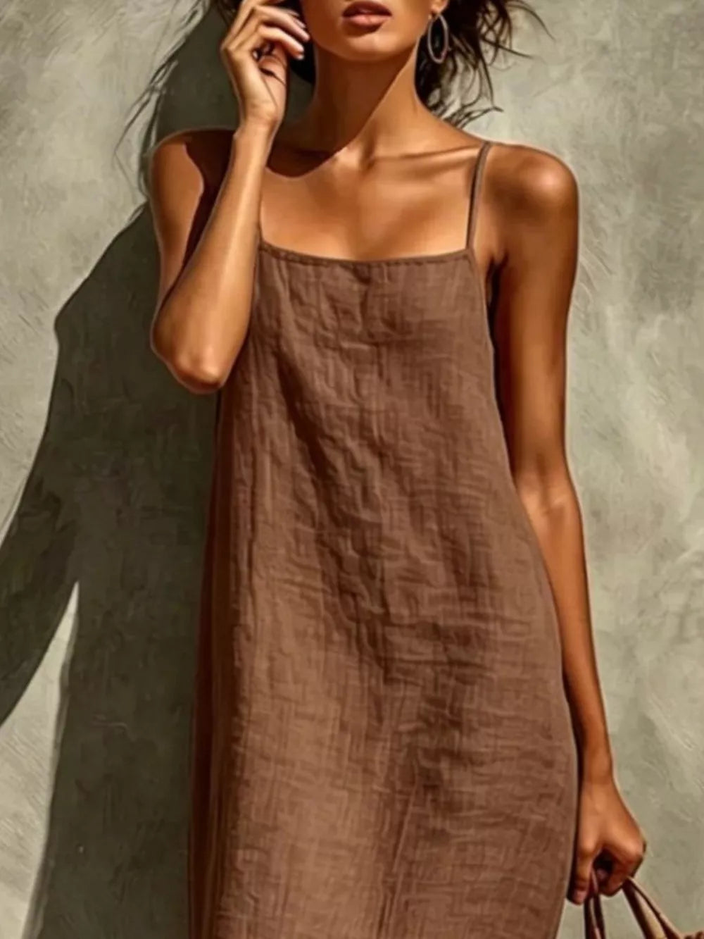 Relaxed Sleeveless Casual Maxi Dress – view 8