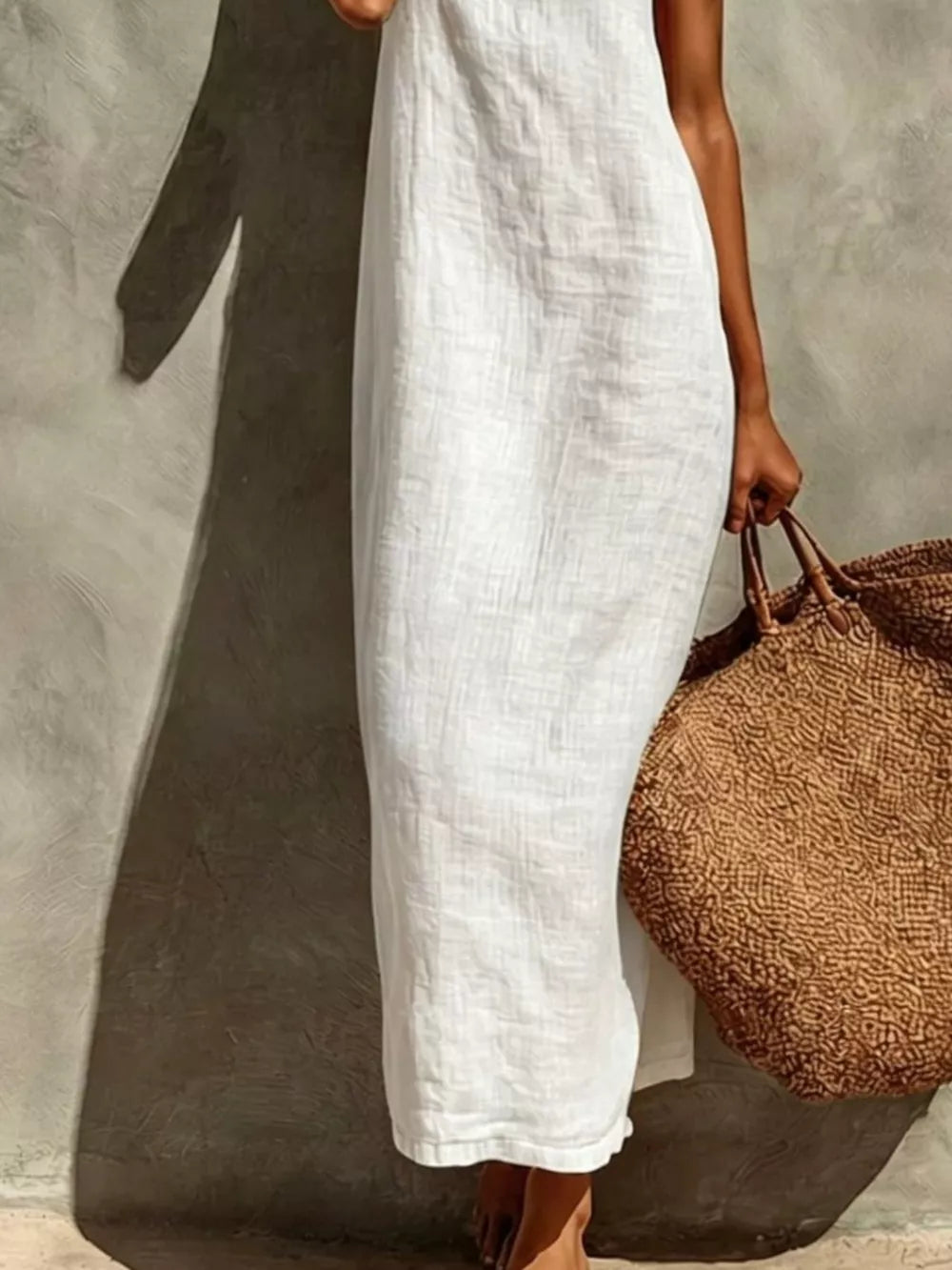 Relaxed Sleeveless Casual Maxi Dress – view 3