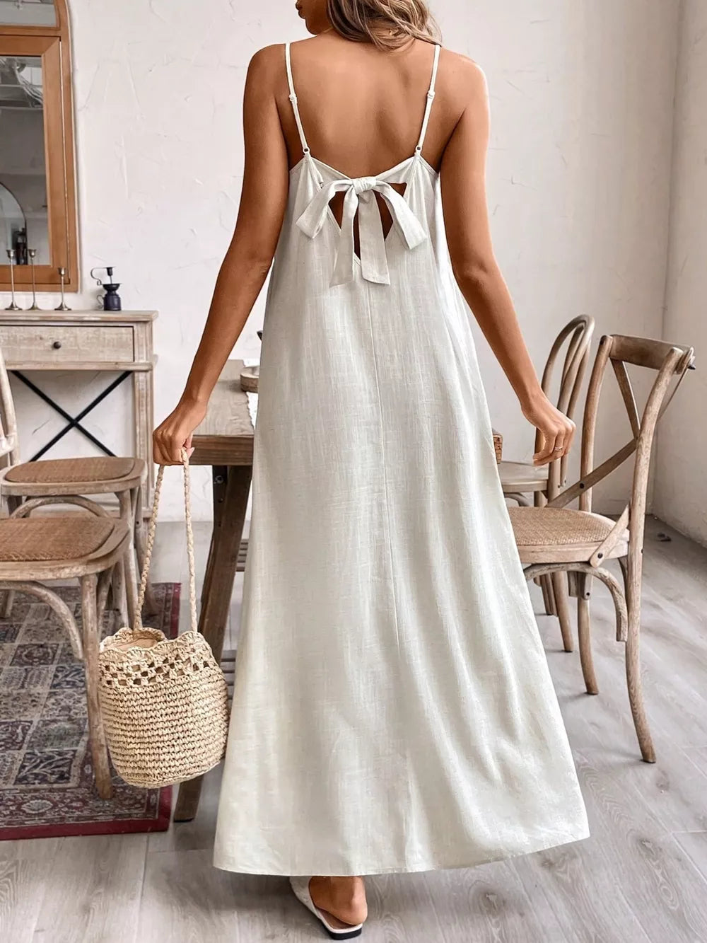 Casual Spaghetti-Strap Maxi Dress – view 5